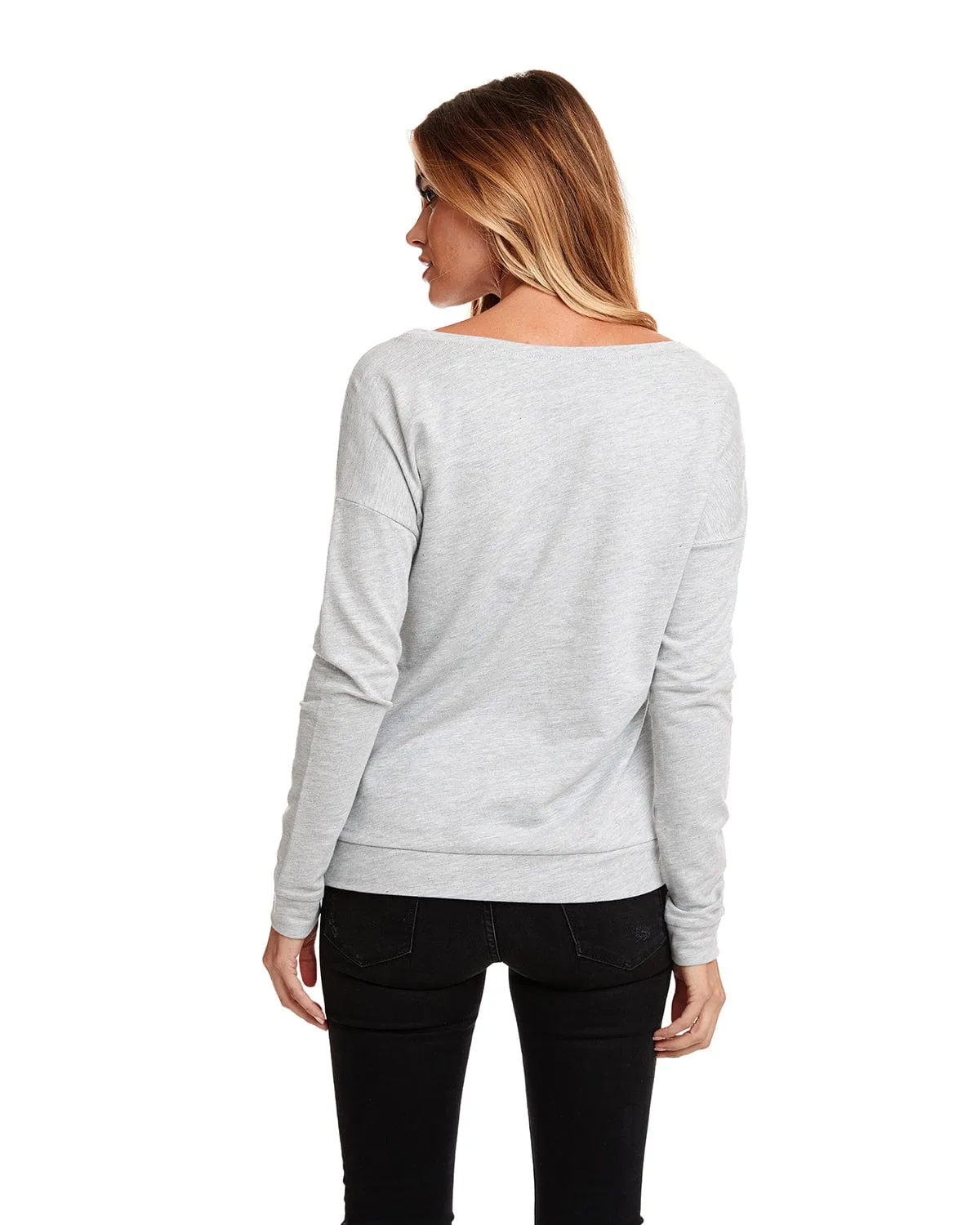 Next Level Ladies Terry Long Sleeve Scoop Tee