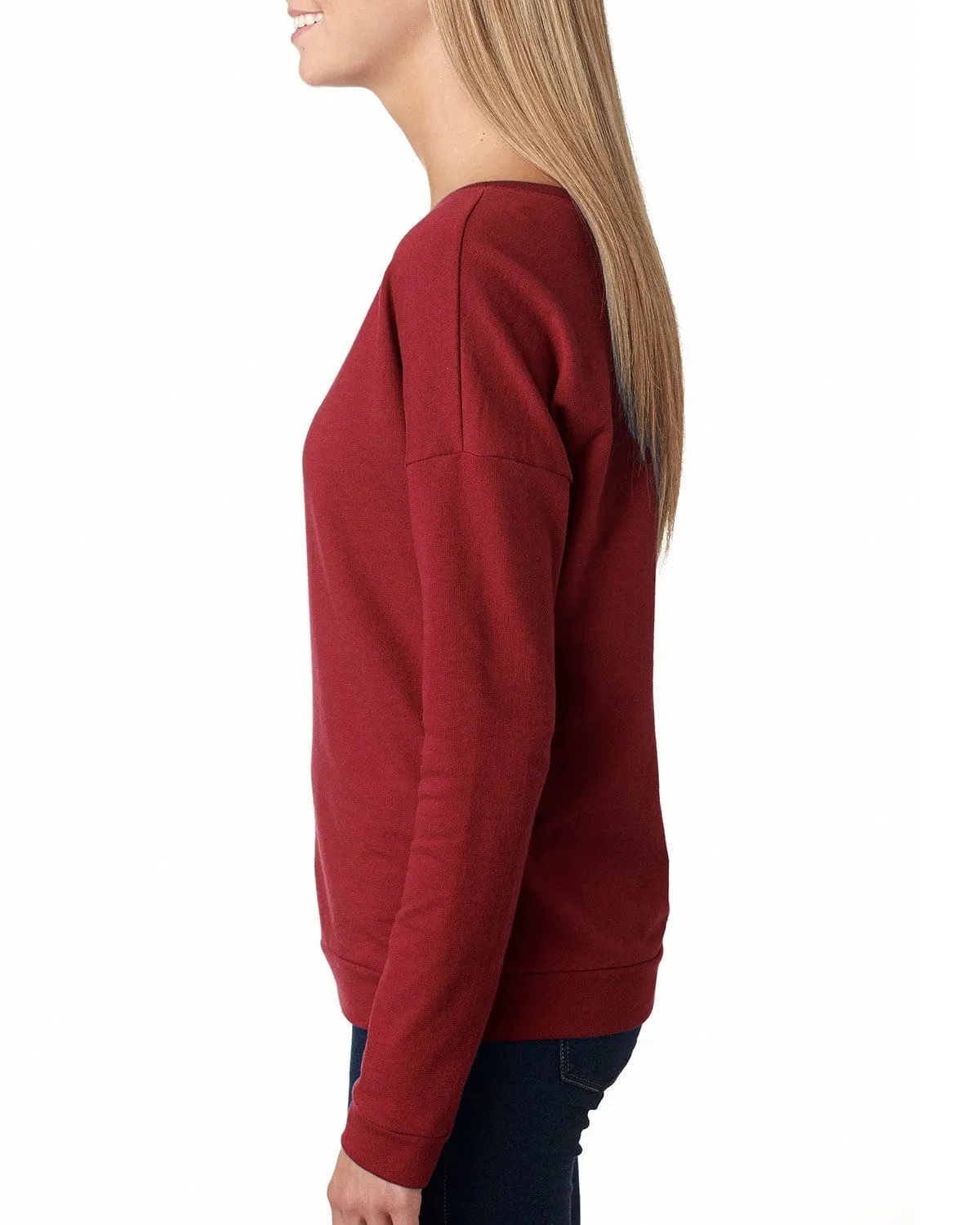 Next Level Ladies Terry Long Sleeve Scoop Tee