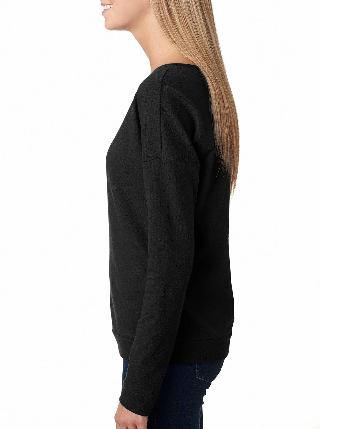 Next Level Ladies Terry Long Sleeve Scoop Tee