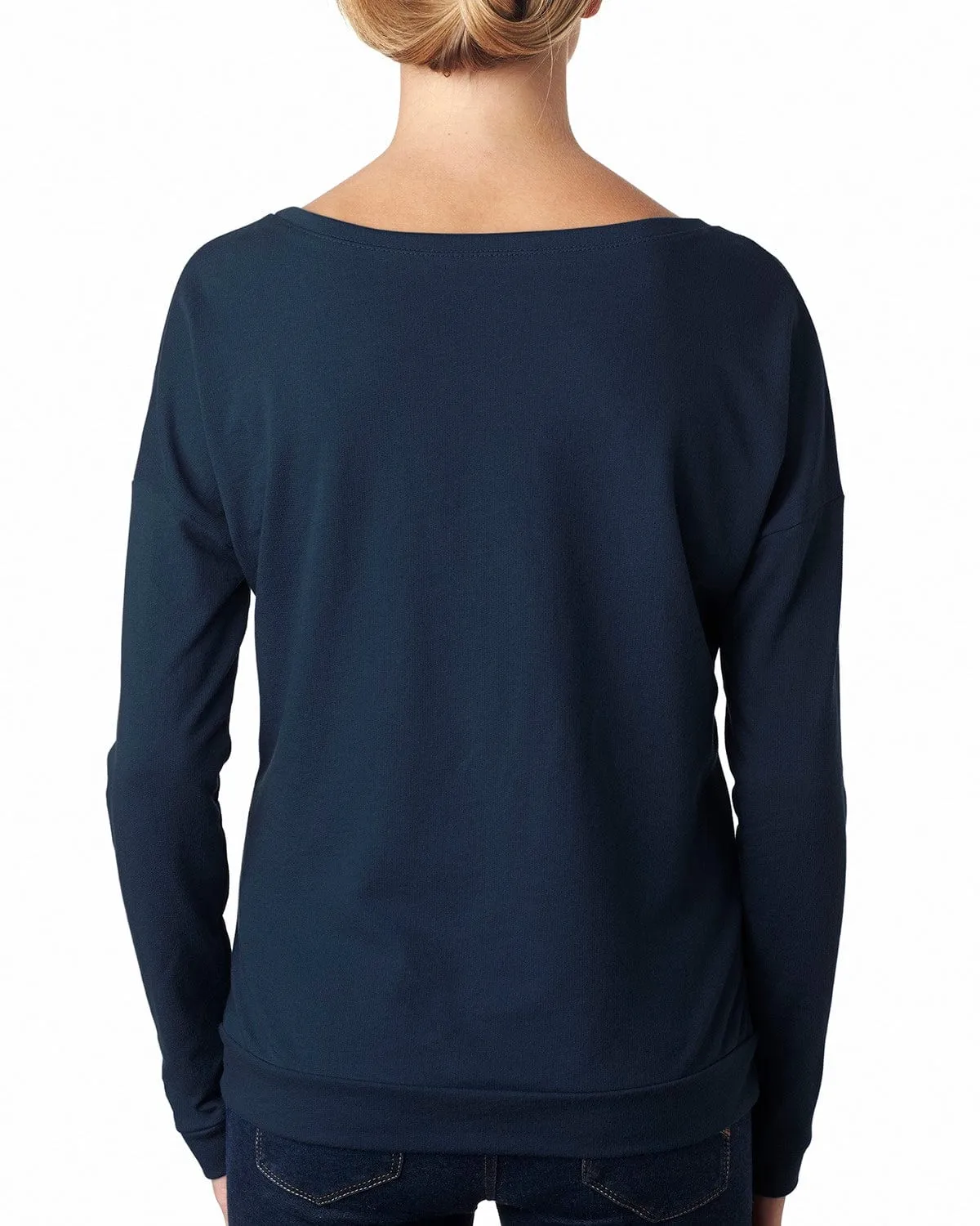 Next Level Ladies Terry Long Sleeve Scoop Tee