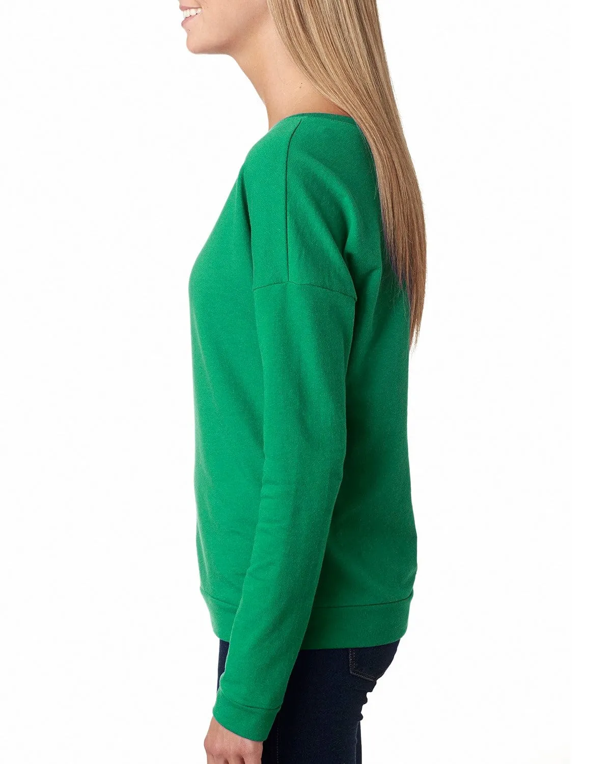Next Level Ladies Terry Long Sleeve Scoop Tee