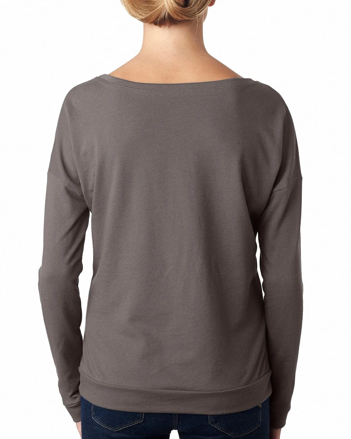 Next Level Ladies Terry Long Sleeve Scoop Tee
