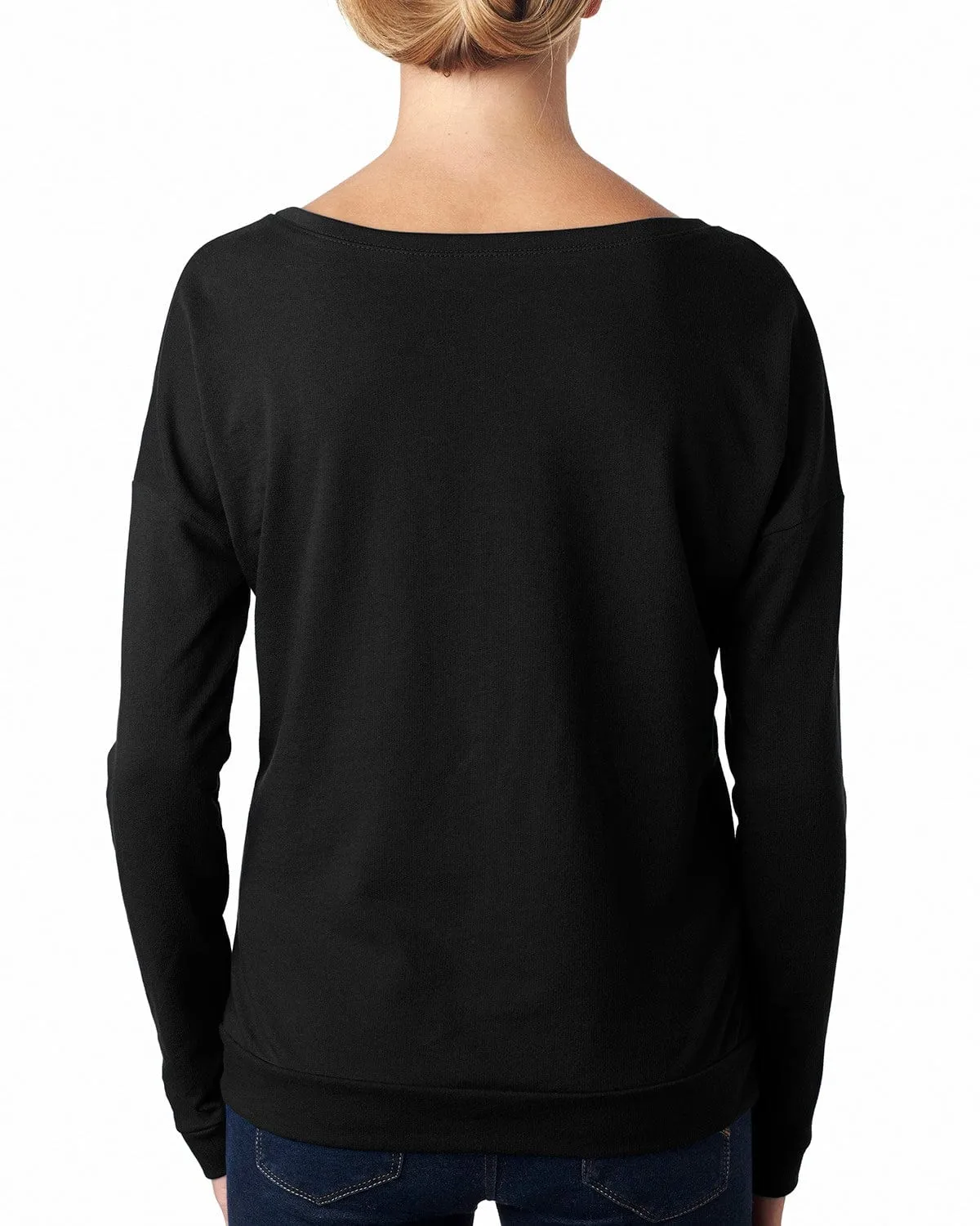 Next Level Ladies Terry Long Sleeve Scoop Tee