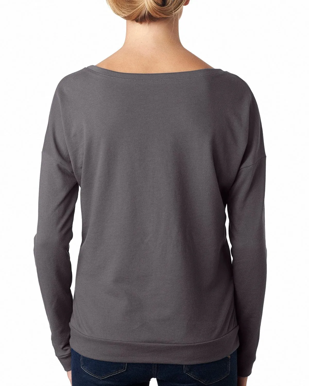 Next Level Ladies Terry Long Sleeve Scoop Tee