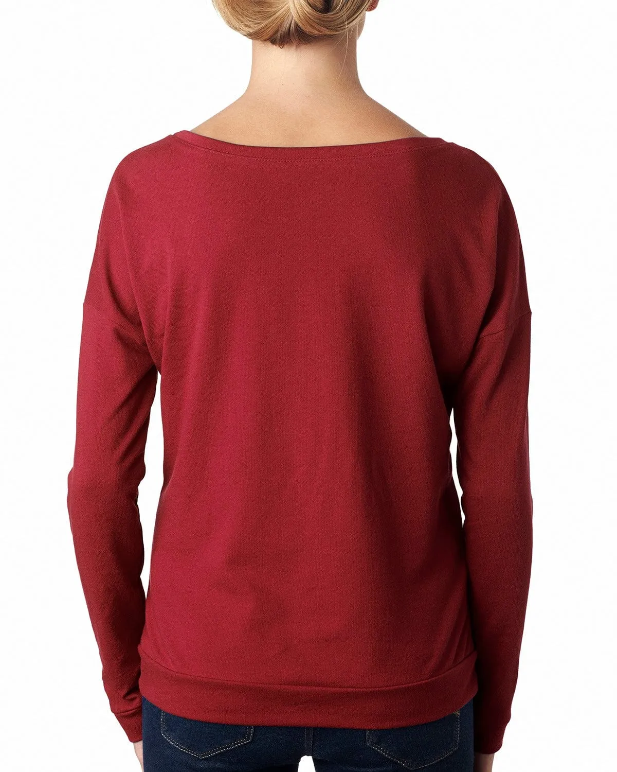 Next Level Ladies Terry Long Sleeve Scoop Tee