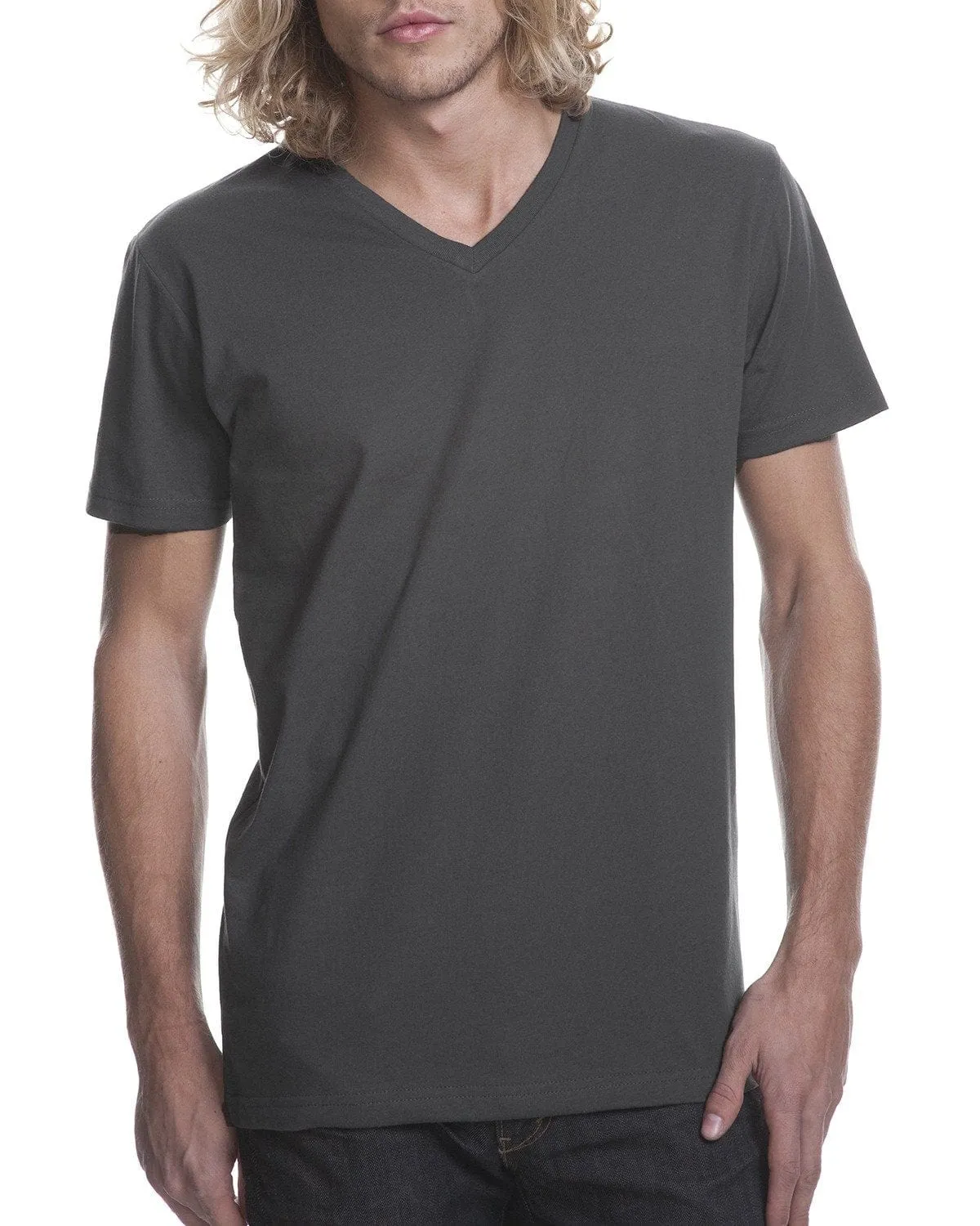 Next Level Mens Short Sleeve V-Neck Tee