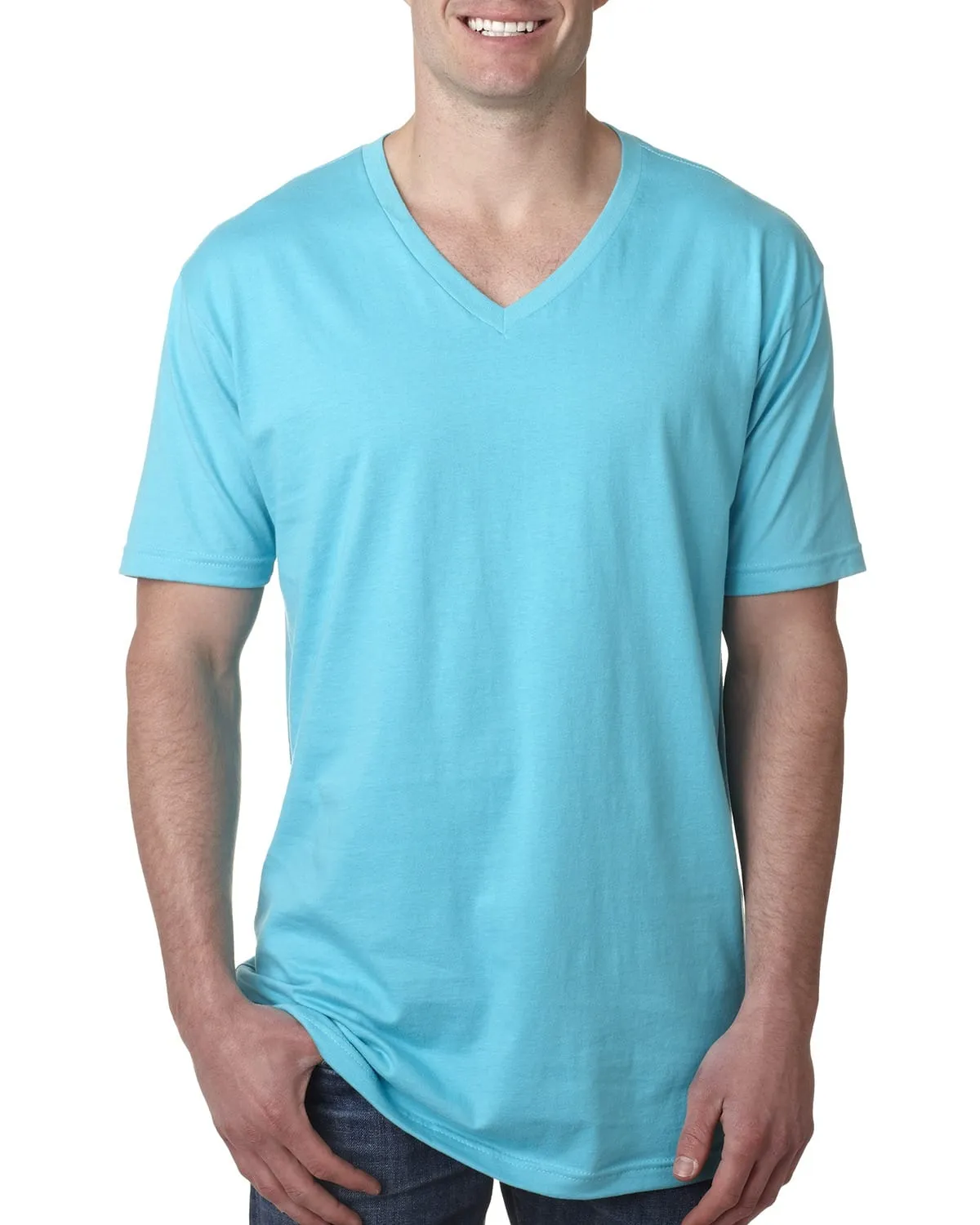 Next Level Mens Short Sleeve V-Neck Tee