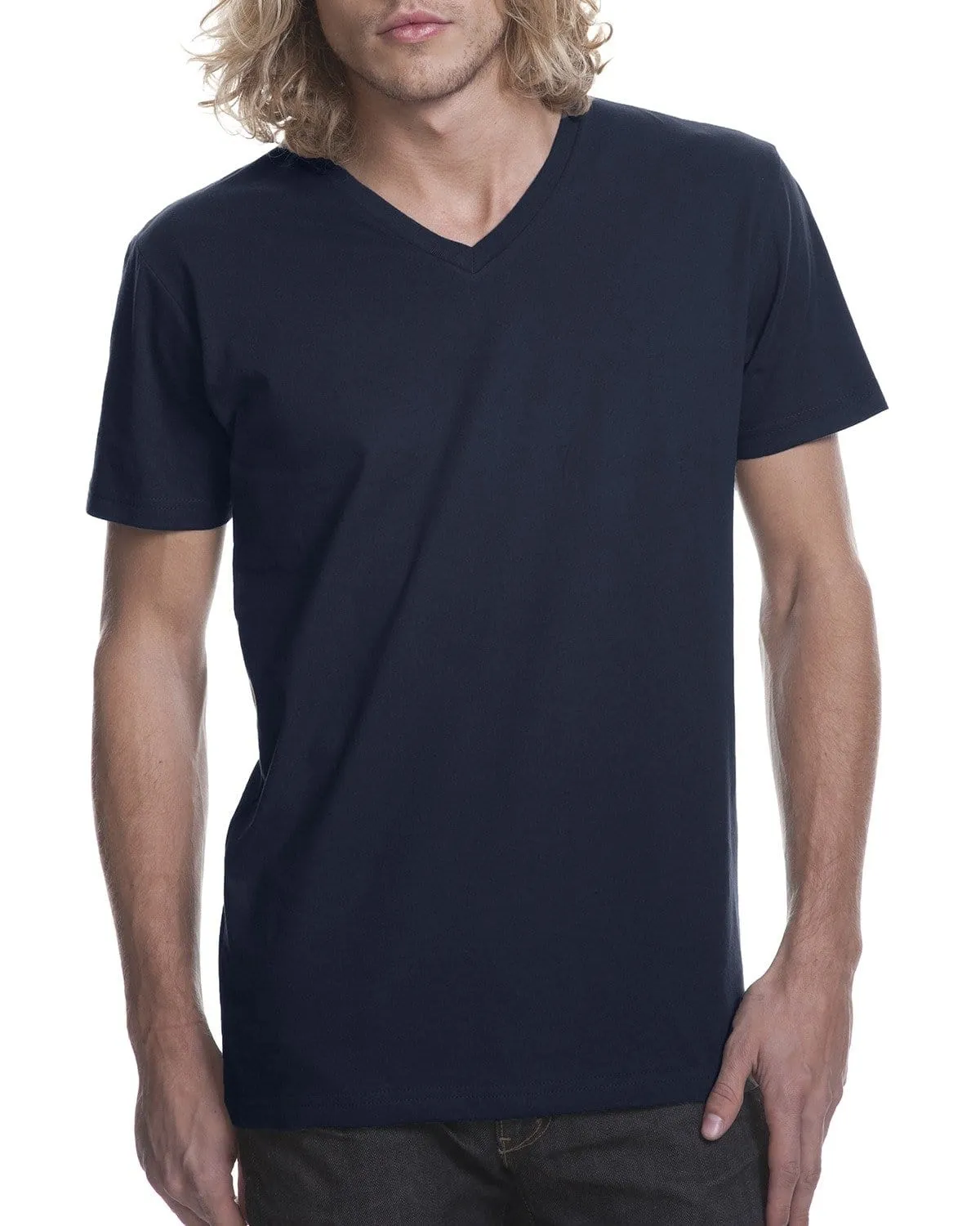 Next Level Mens Short Sleeve V-Neck Tee