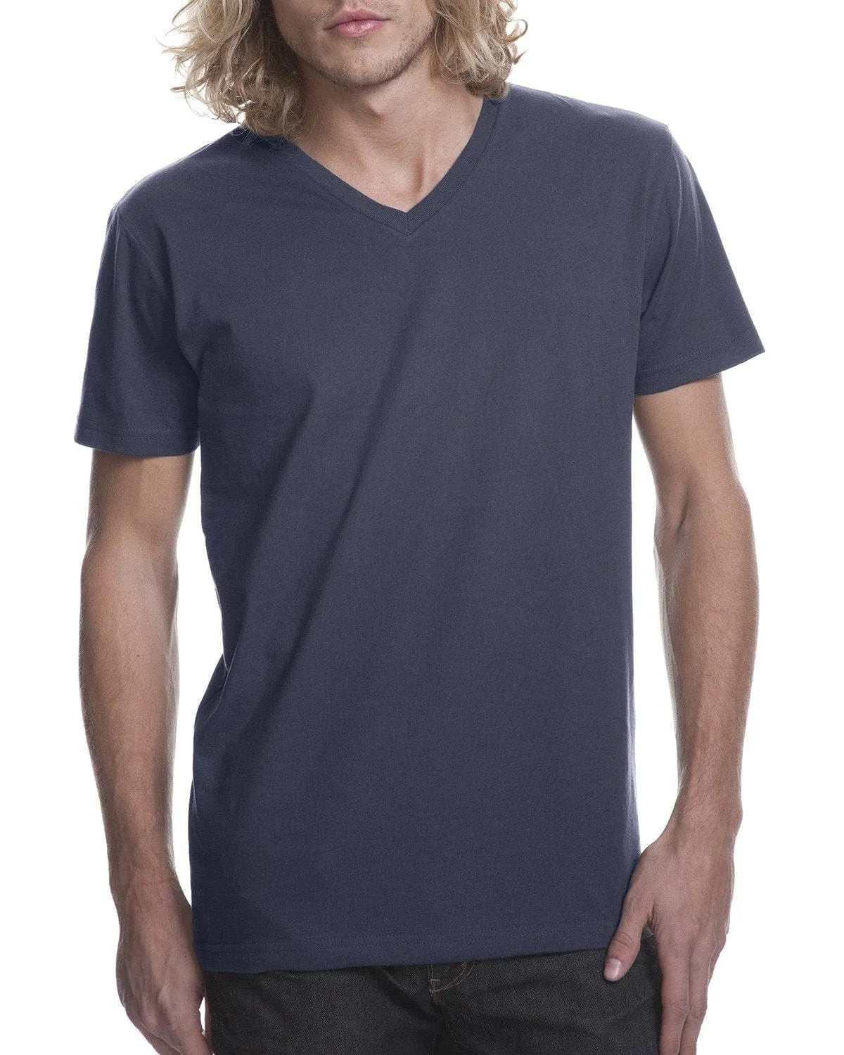 Next Level Mens Short Sleeve V-Neck Tee