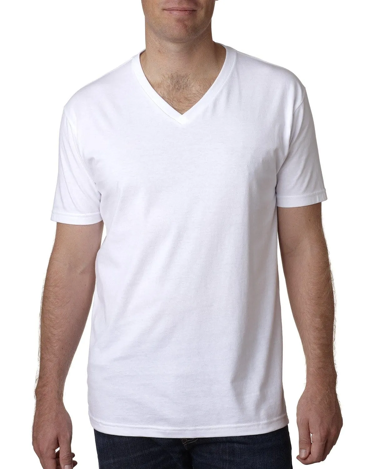 Next Level Mens Short Sleeve V-Neck Tee