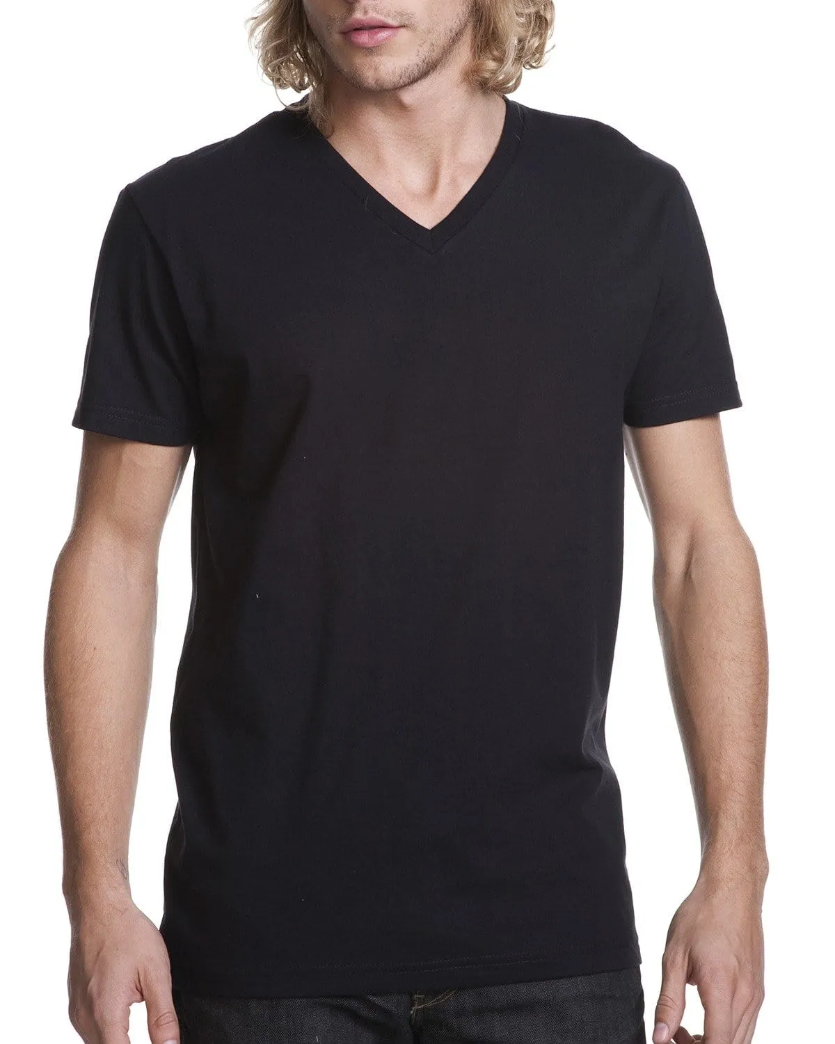 Next Level Mens Short Sleeve V-Neck Tee