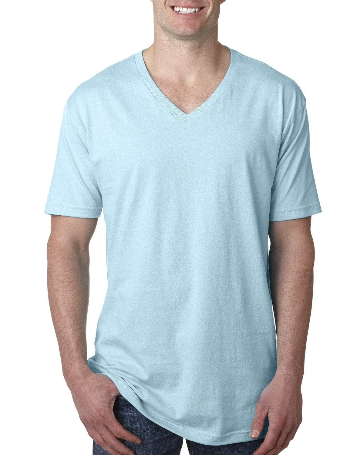 Next Level Mens Short Sleeve V-Neck Tee
