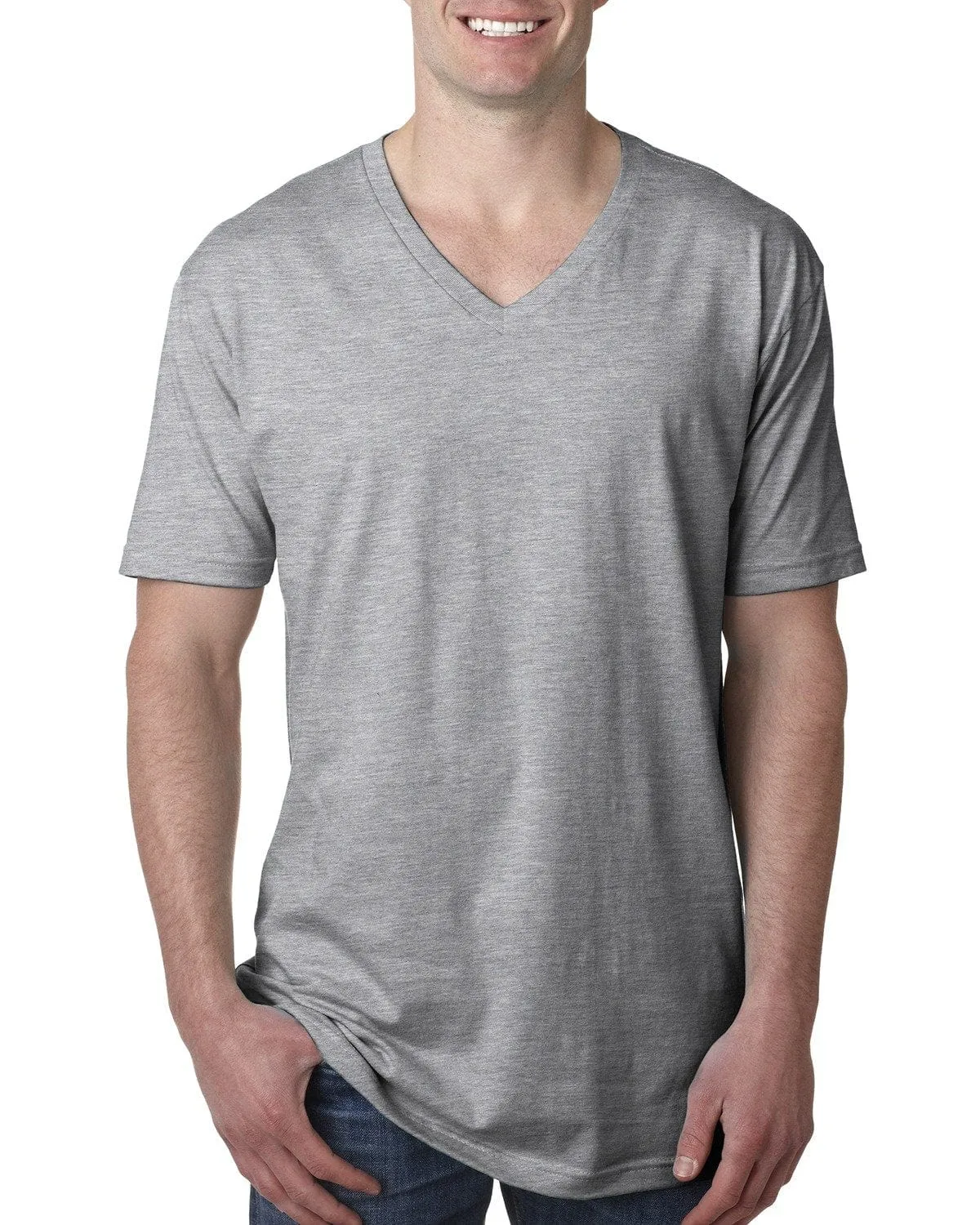 Next Level Mens Short Sleeve V-Neck Tee