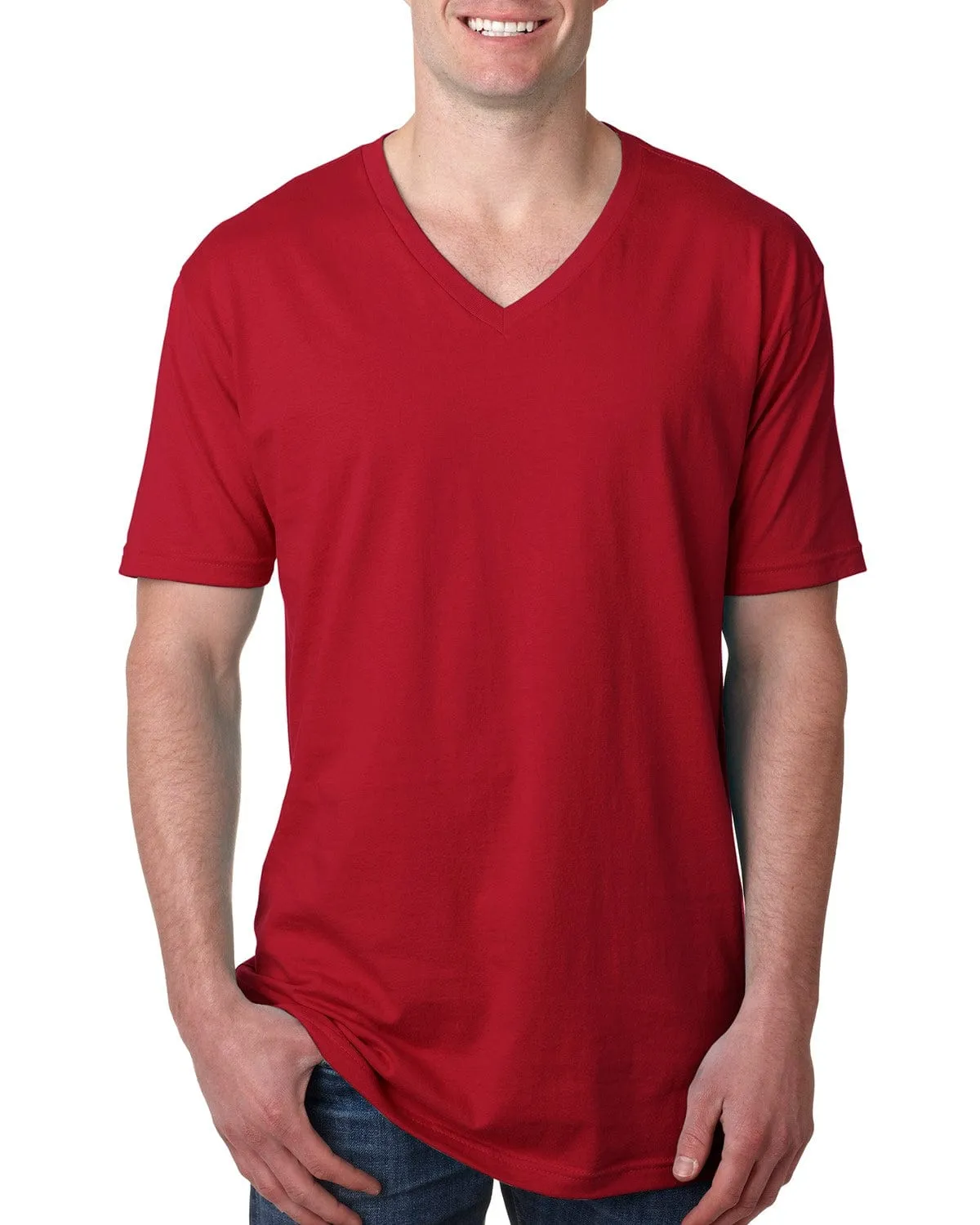 Next Level Mens Short Sleeve V-Neck Tee