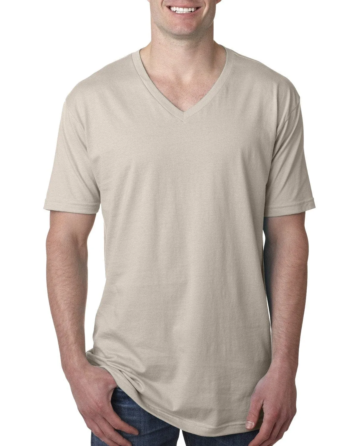 Next Level Mens Short Sleeve V-Neck Tee
