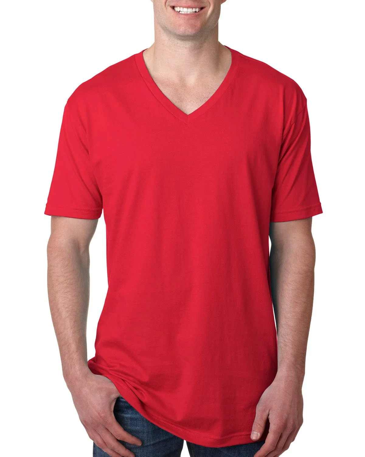 Next Level Mens Short Sleeve V-Neck Tee