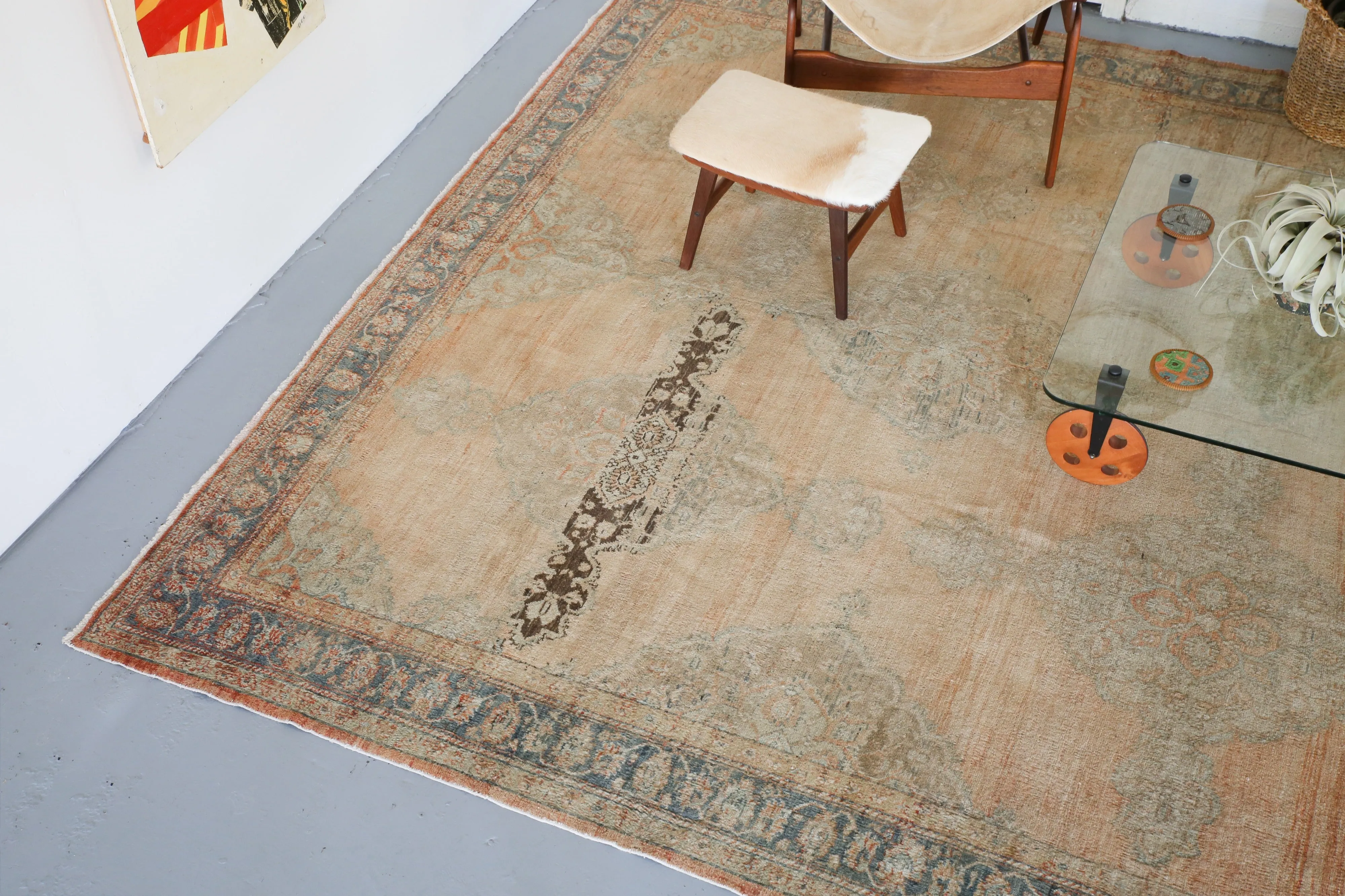 Old Konya Sille Turkish Rug 9.2ftx13.3ft