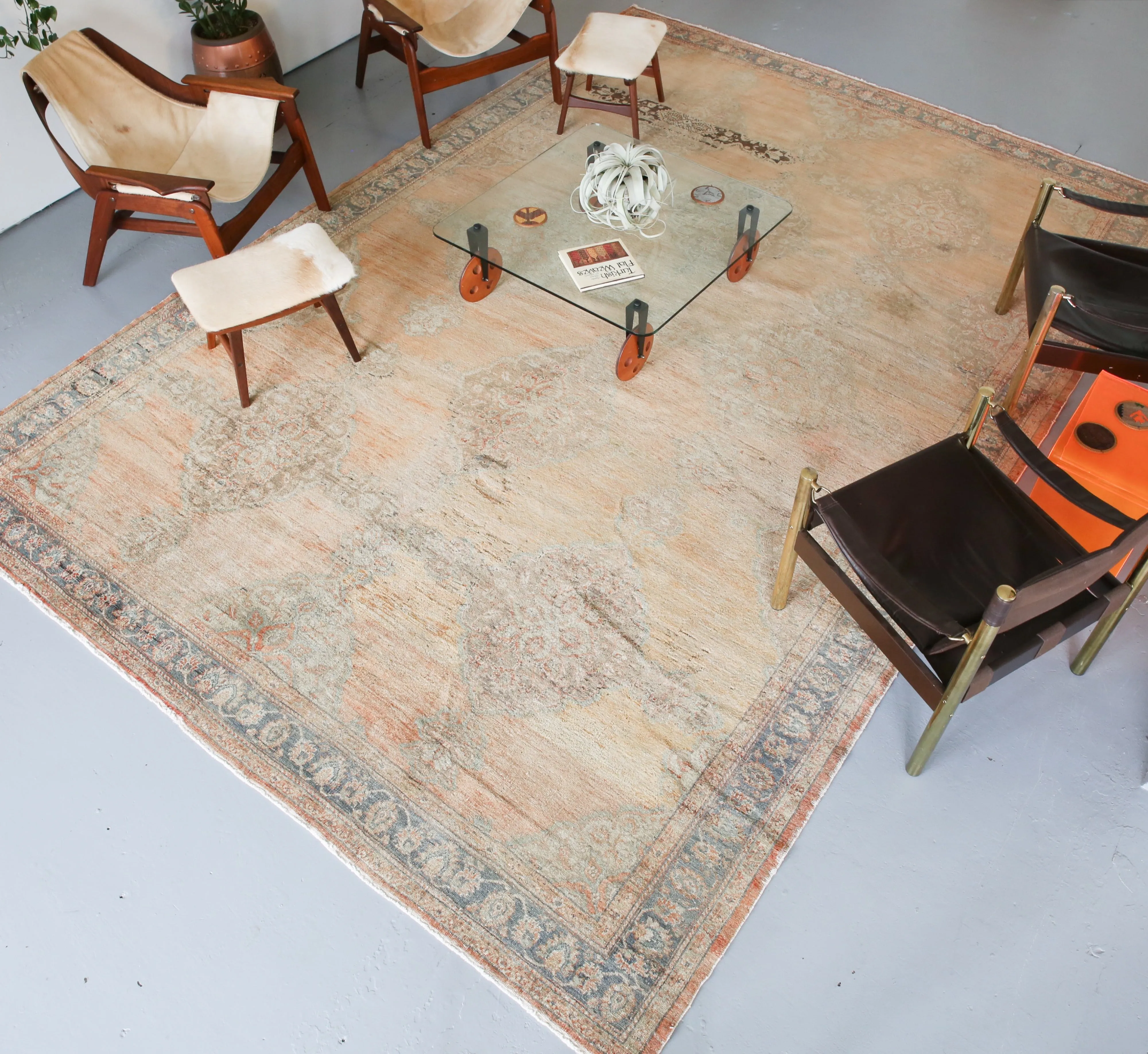 Old Konya Sille Turkish Rug 9.2ftx13.3ft