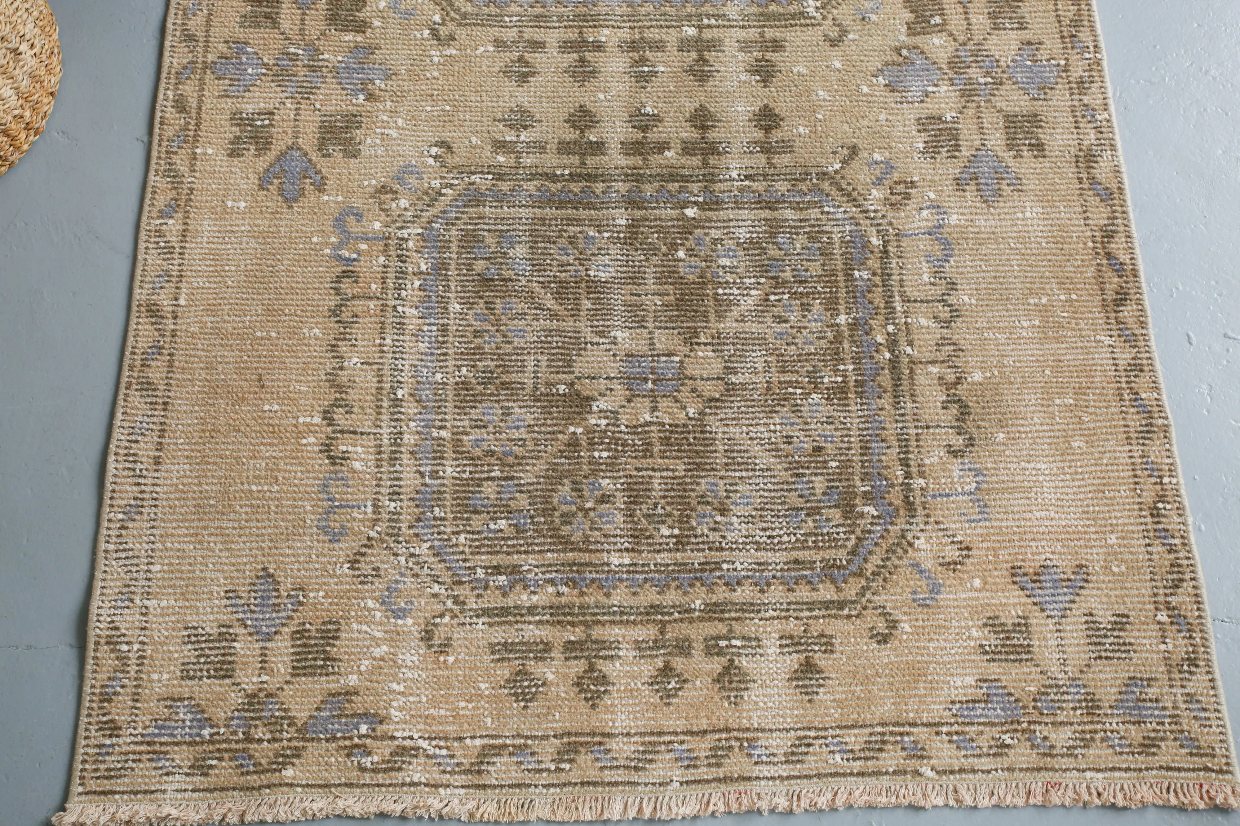 Old Konya Sille Turkish Runner Rug 3.3ftx10.7ft