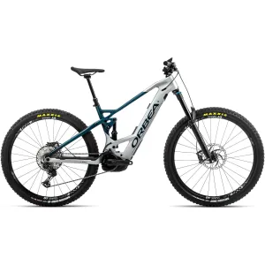 Orbea Wild FS M10 Carbon Electric Mountain Bike 2022 - Silver & Green