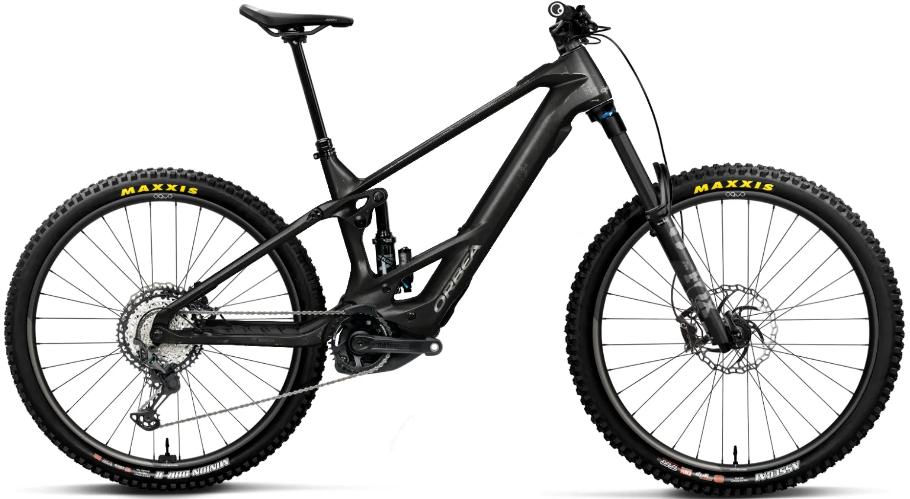Orbea Wild M30 Electric Mountain Bike 2023 - Matt Carbon Raw
