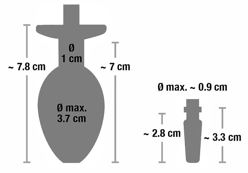 Piss to Ass Plug - Stainless Steel Butt Plug with Urethral Connection