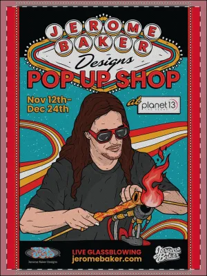Planet 13 Glassblowing Poster