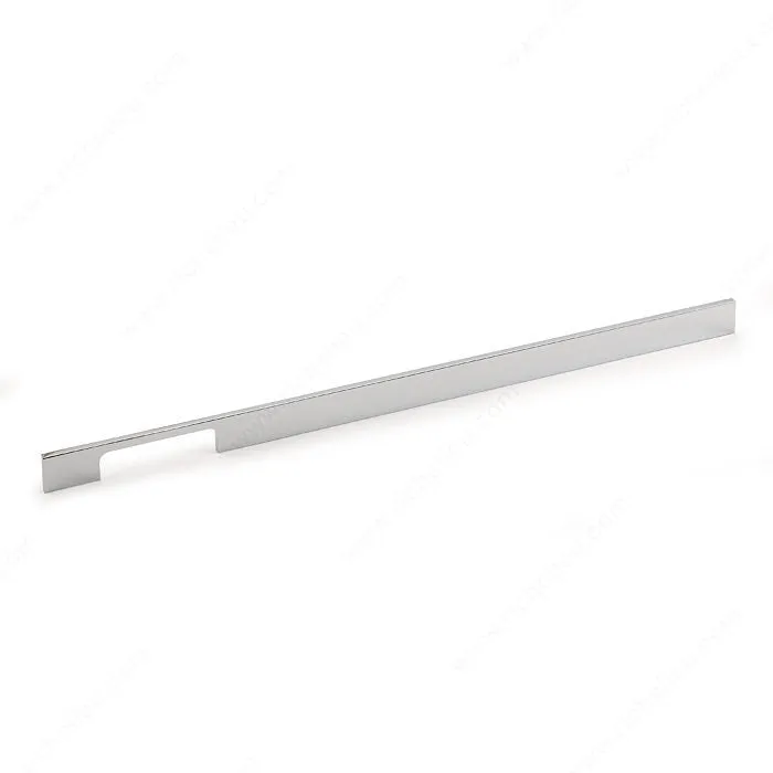 Poignée moderne en aluminium - 720 - Chrome 480 mm