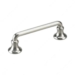 Poignée traditionnelle en métal  873 - Nickel brossé