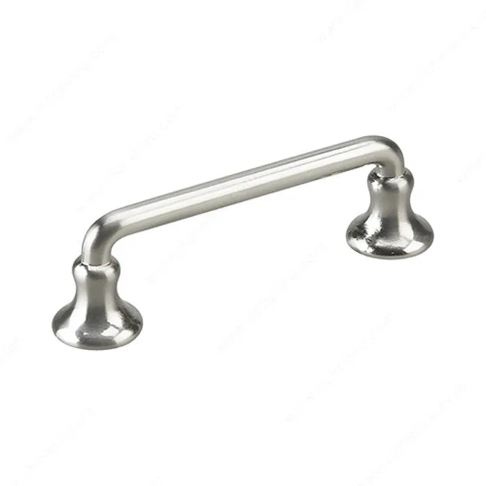 Poignée traditionnelle en métal  873 - Nickel brossé
