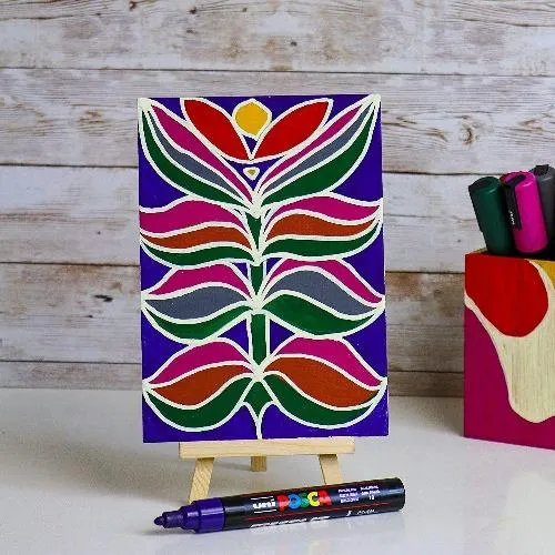 Posca PC - 5M Medium Bullet Tip - Wallet of 8 Heritage Deep Colours