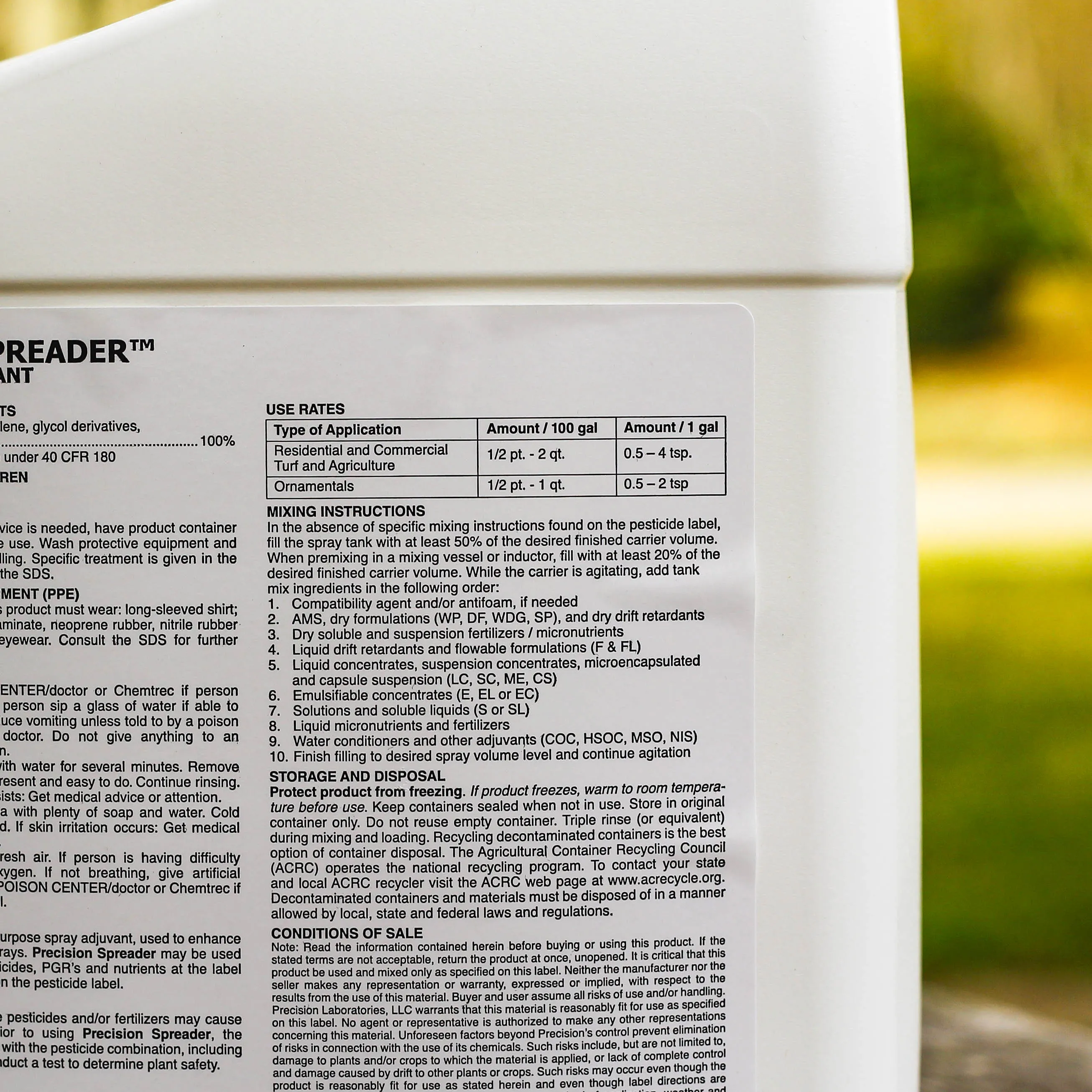 Precision Spreader Nonionic Surfactant
