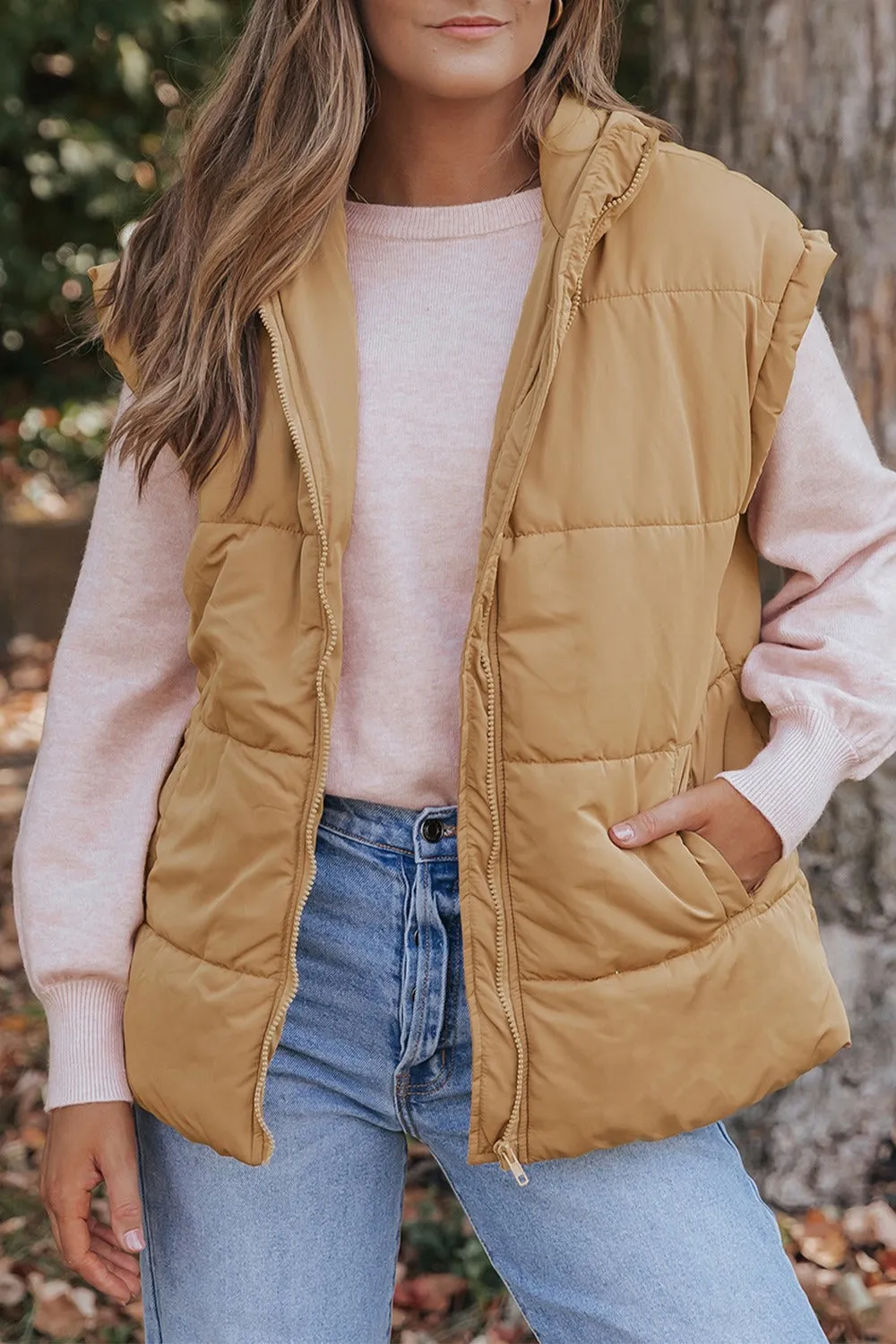 Preorder Pocketed Zip Up Vest