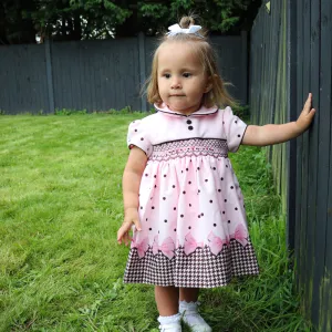 Pretty Originals Girls Polka Dot Dress