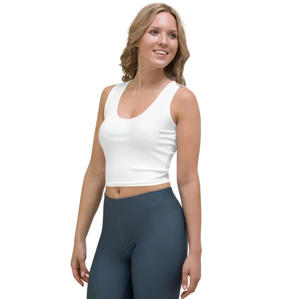 "Lift Heavy Shit- AQUA" Crop Top