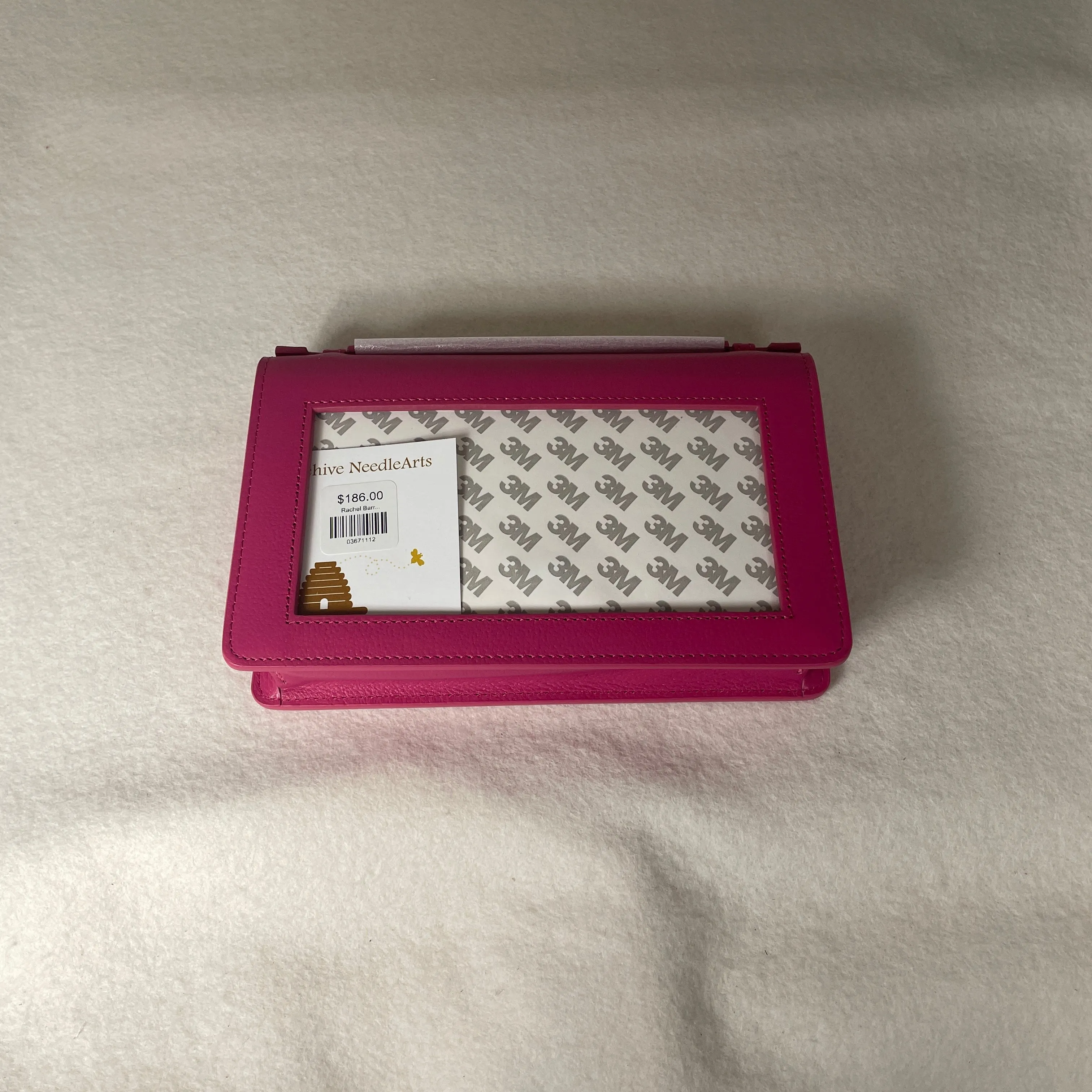 Rachel Barri Designs Everyday Clutch- Hot Pink   Silver Chain
