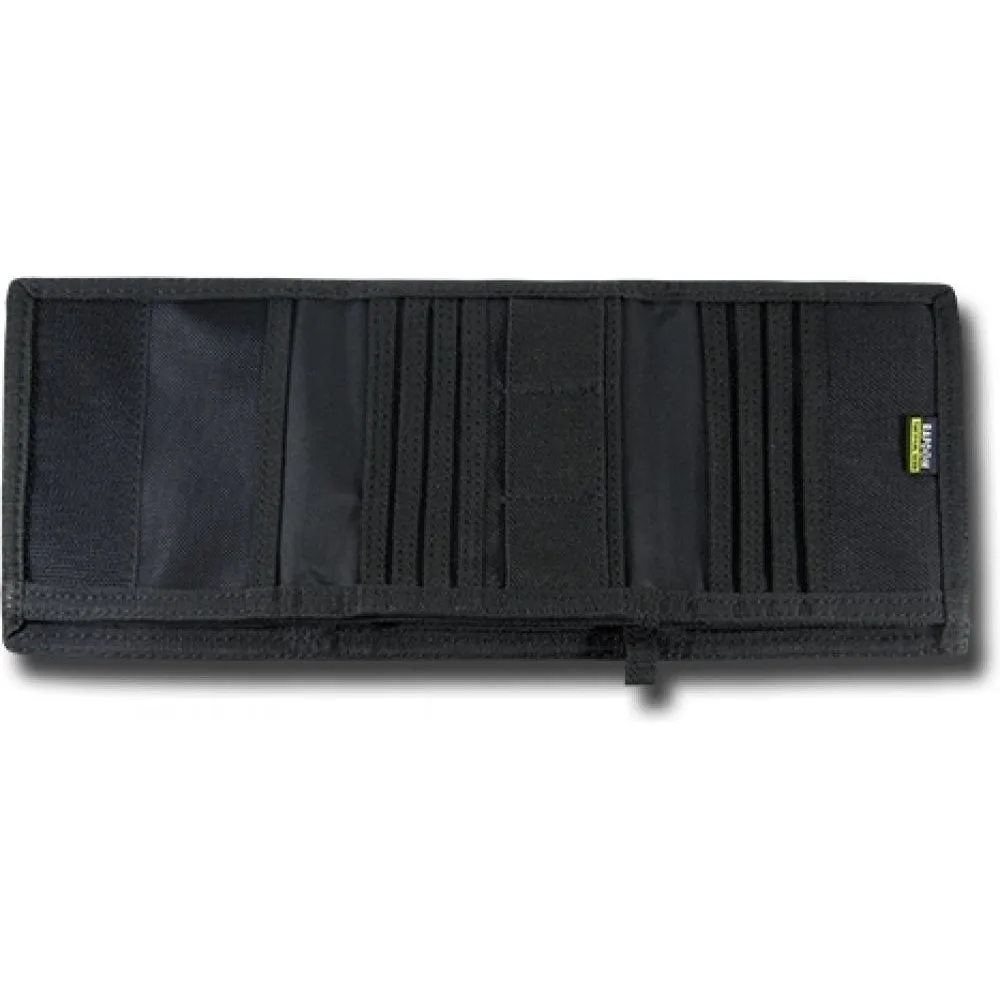 RapDom Tactical Black Rugged Tri-Fold Wallet