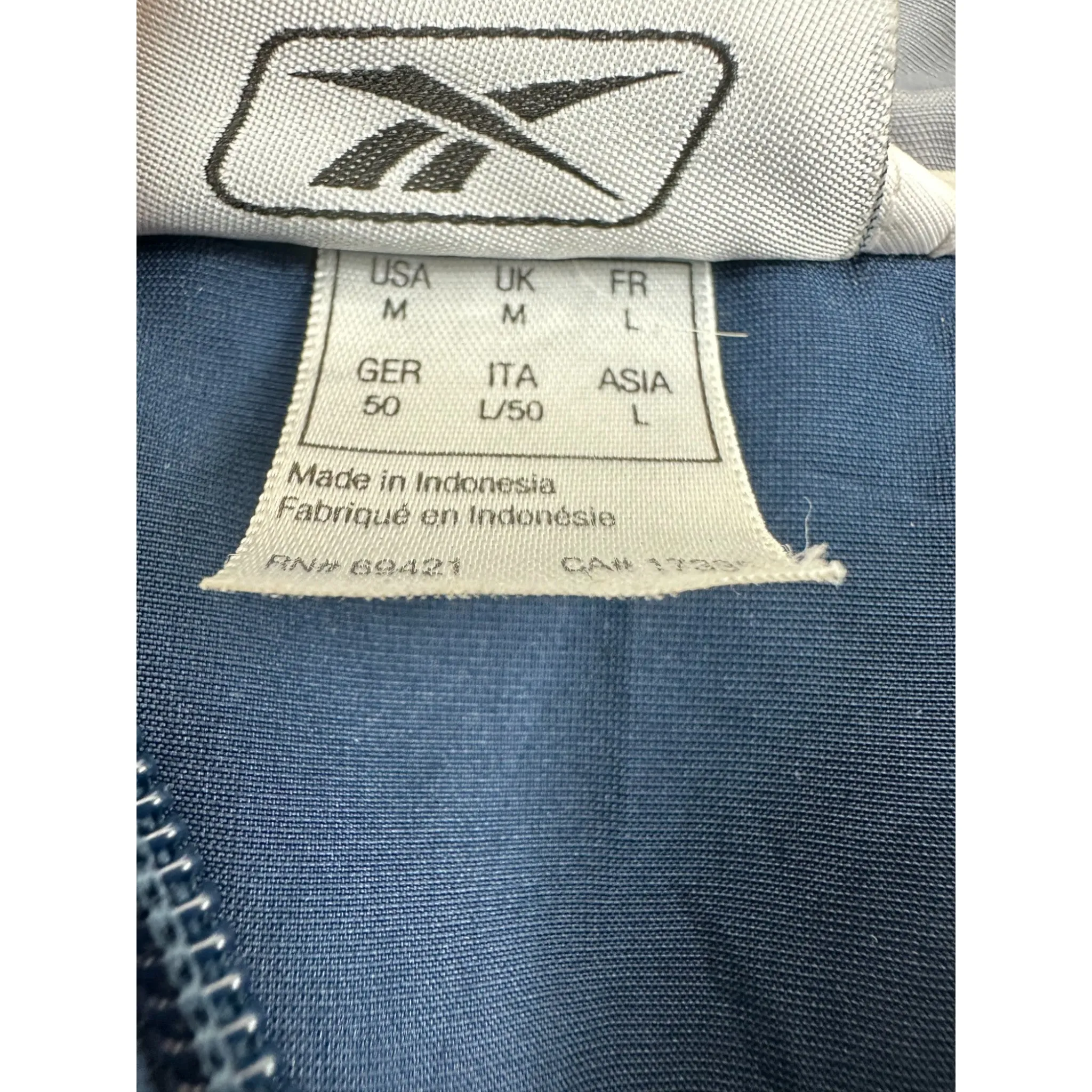 REEBOK "SIDE PATCH" ZIP UP - (M)