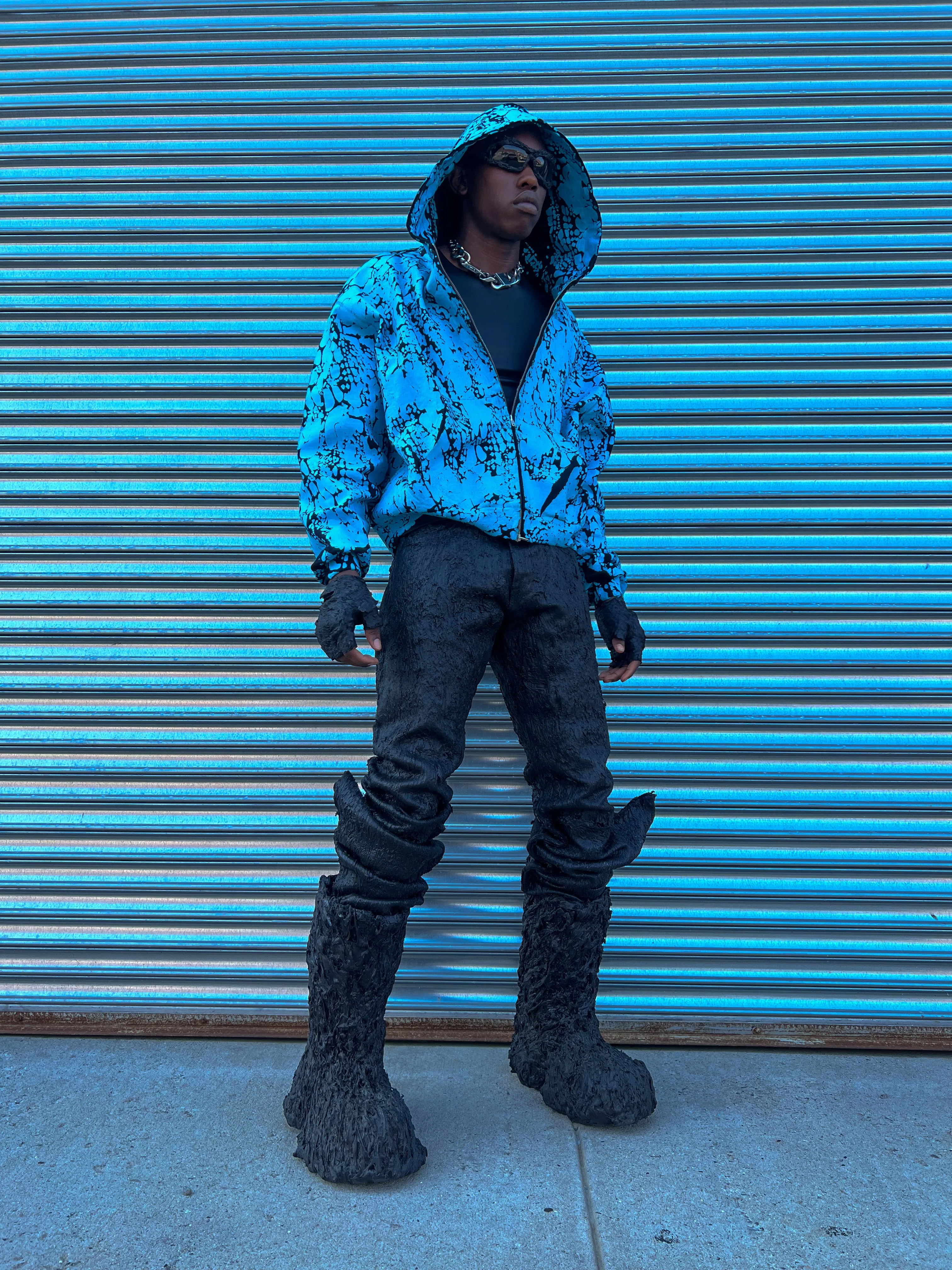 RELLIK Hoodie ( Light blue )