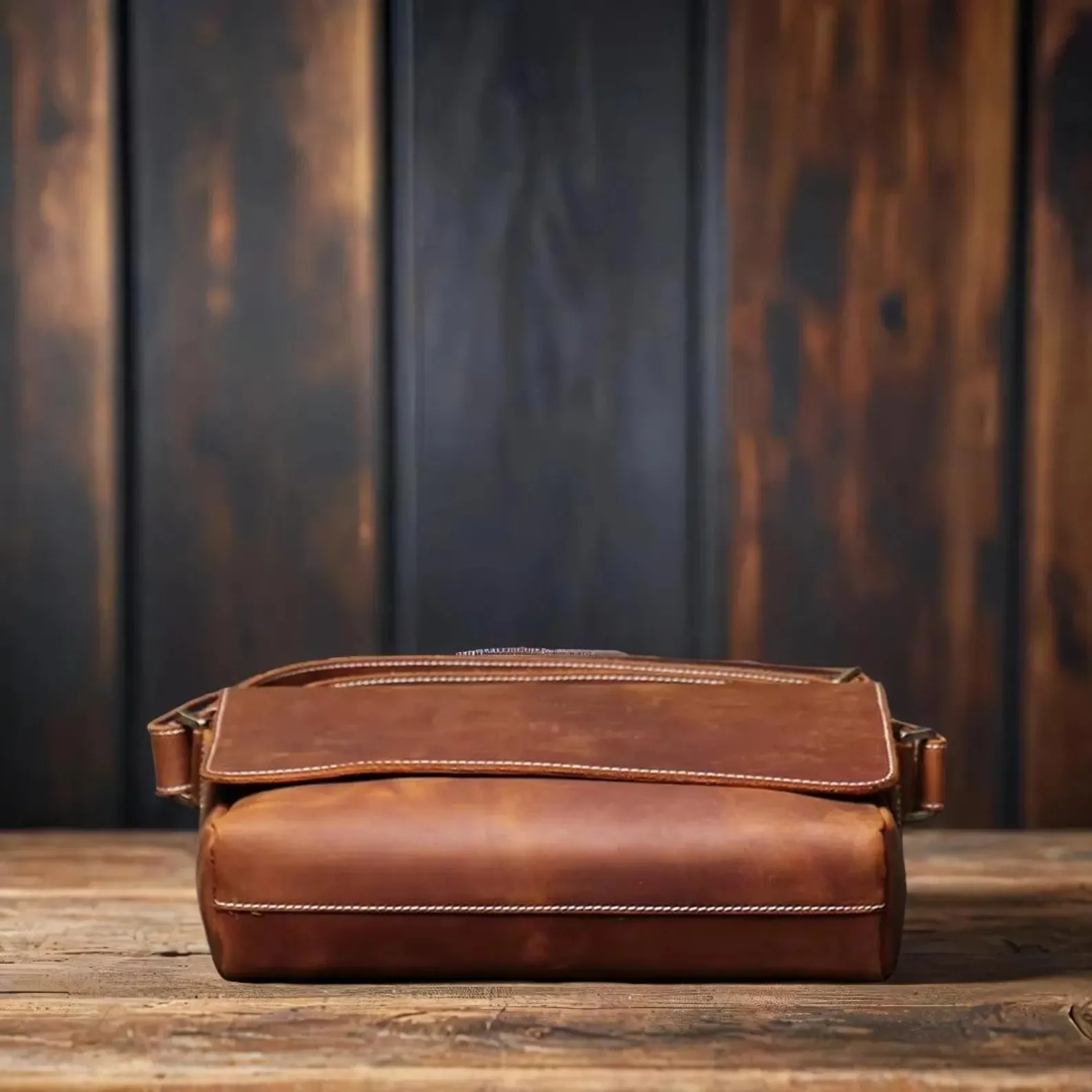 Retro Men's Genuine Leather Shoulder Bag