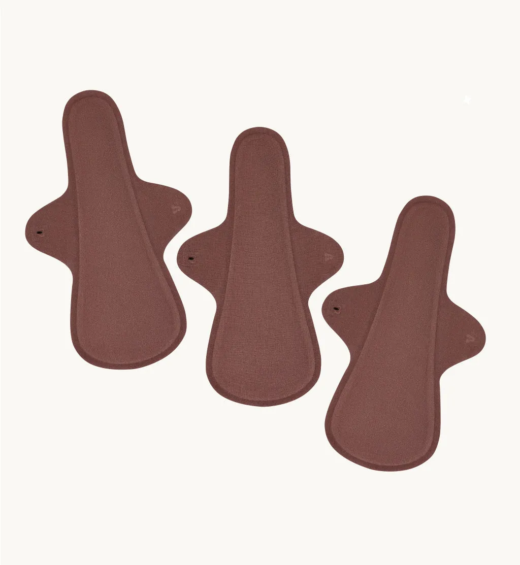 Reusable Pads 3-Pack in Natura (Extra-Long)