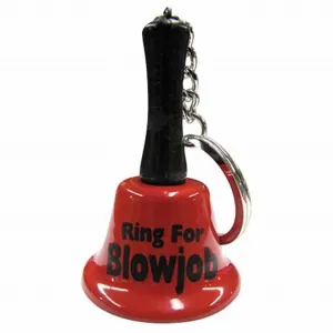 Ring for Blow Job Bell Red Keyring