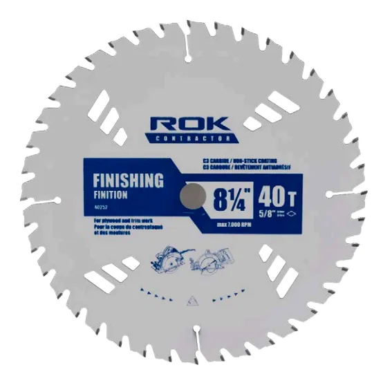 ROK 40252 8-1/4" X 40T Finishing Saw Blade