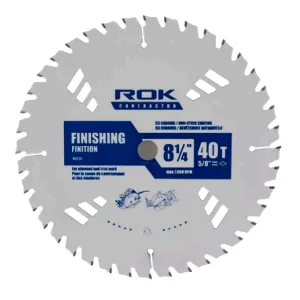 ROK 40252 8-1/4" X 40T Finishing Saw Blade