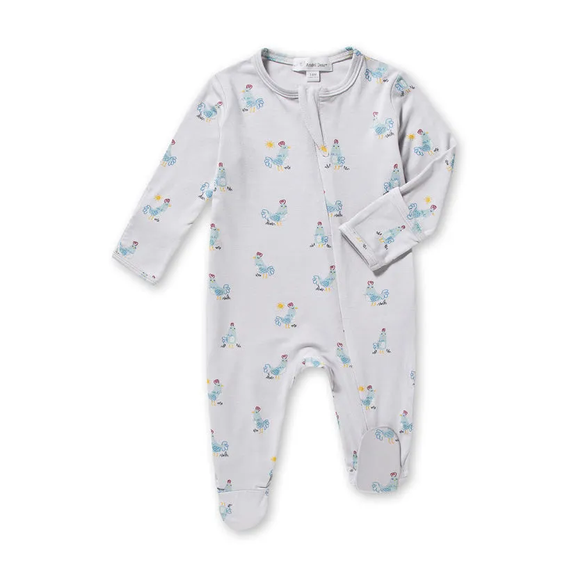 Rooster Zipper Footie