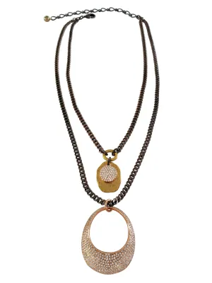 Rose Gold West - Double Chain Necklace