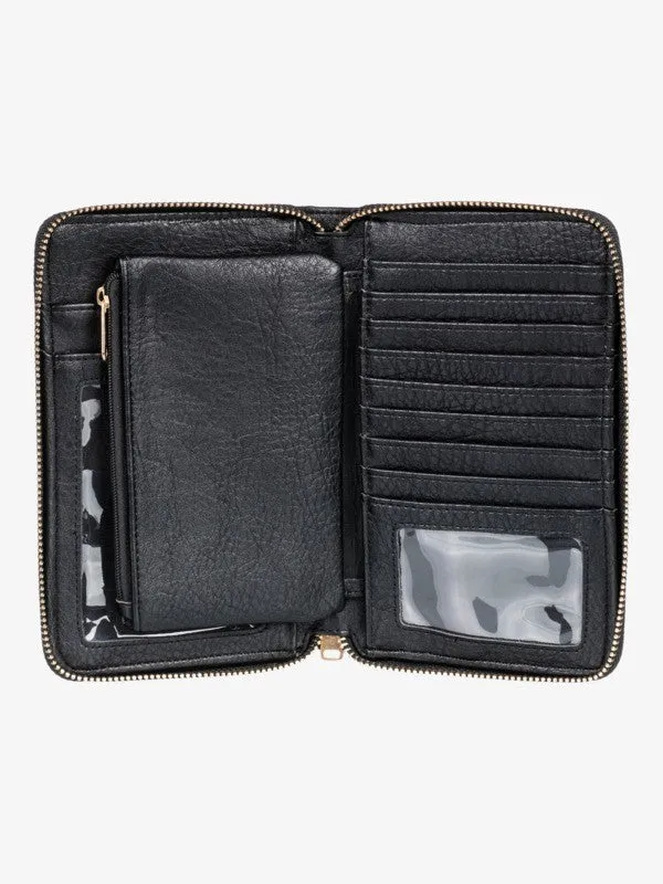 Roxy Womens Back In Brooklyn Wallet - Anthracite