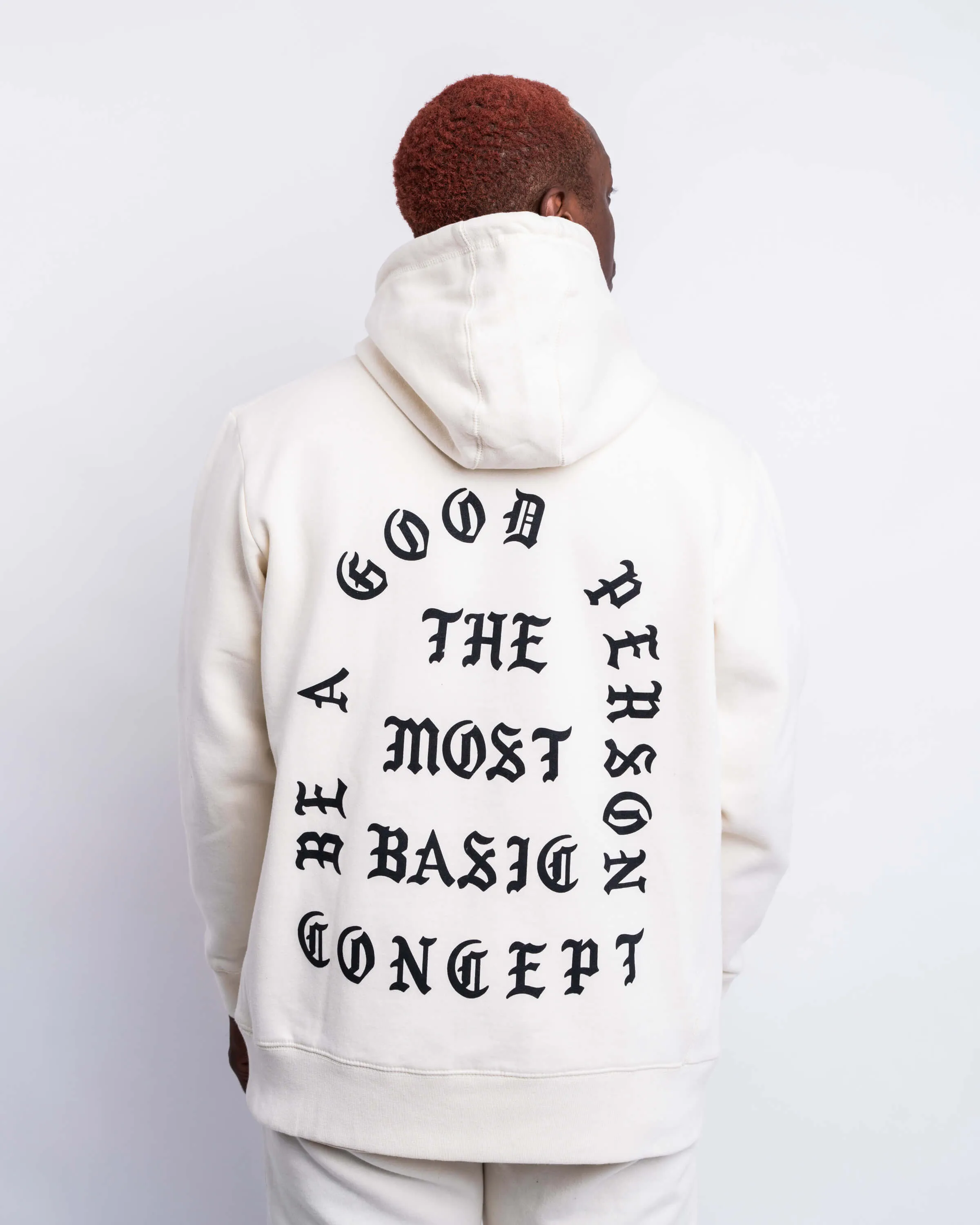 Saint Script Zip Up - Cream