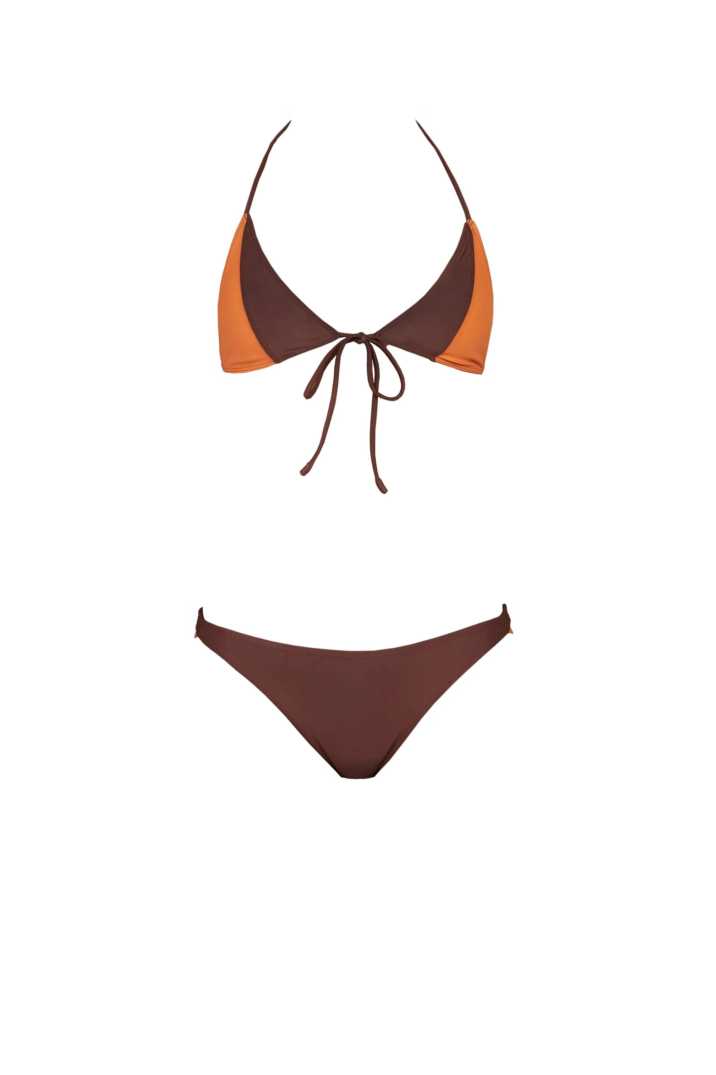 SALVADOR bottoms - cacao/ burnt orange
