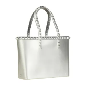 Seba Mid Tote Jumbo Studs - Metallic Jelly